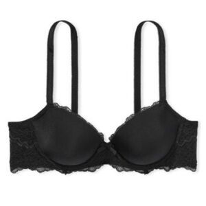 Victoria’s Secret Black Lined Demi Bra - Size 32D